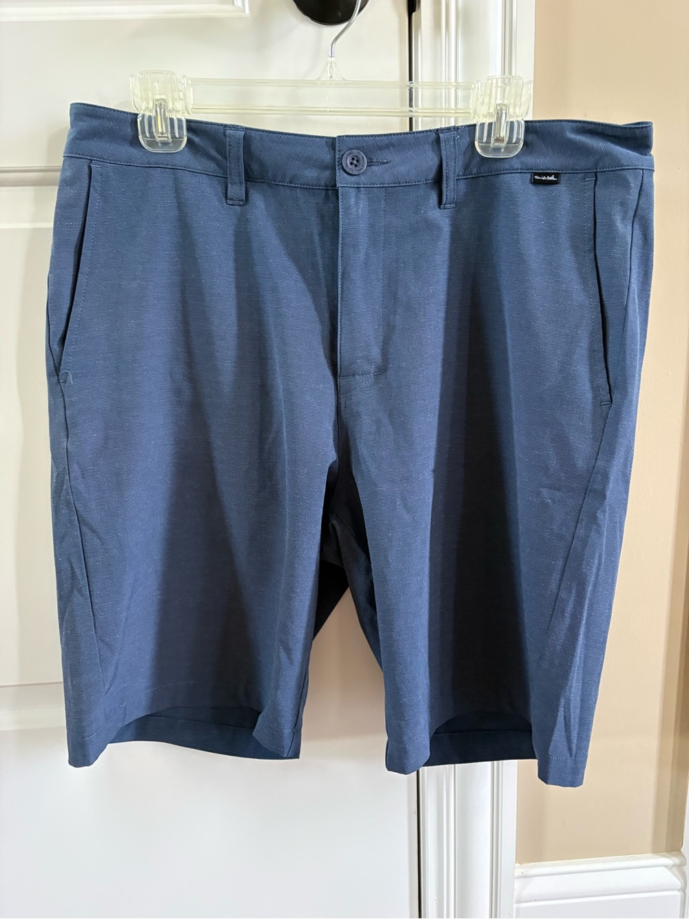 Travis Mathew Men's Navy Blue Performance Shorts.